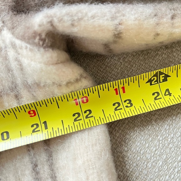 Zara Coat Women’s Small Cream Brown Plaid Shacket Jacket - Picture 4 of 5